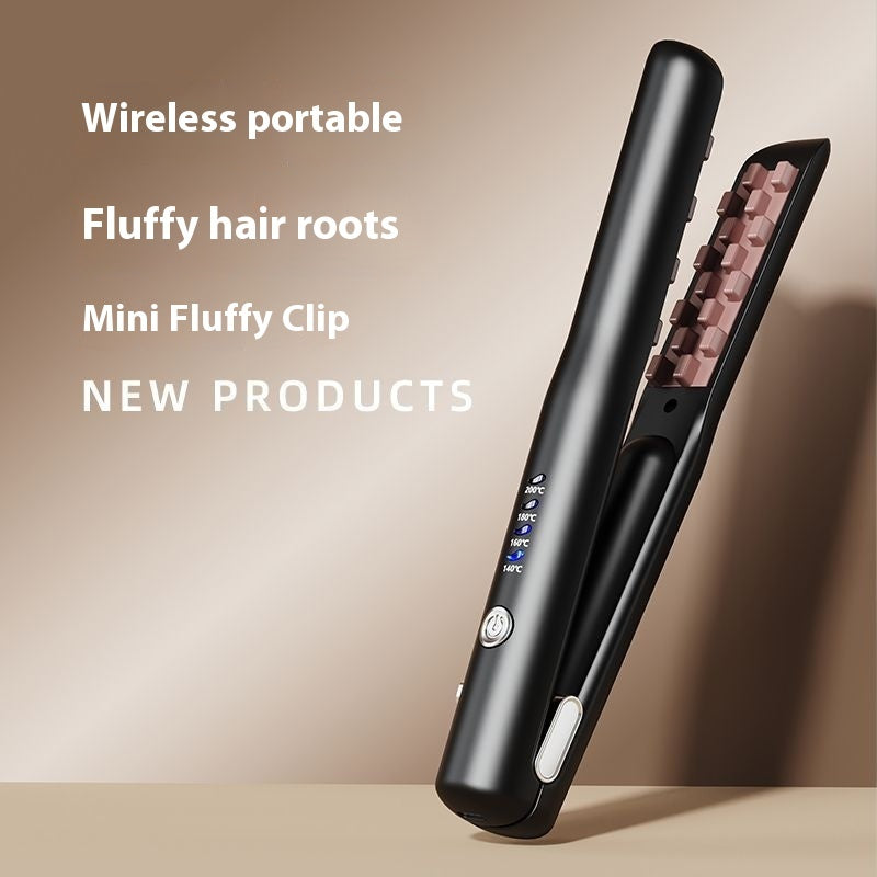 Mini Wireless Hair Straightener & Curler – Rechargeable, Compact & Travel-Ready