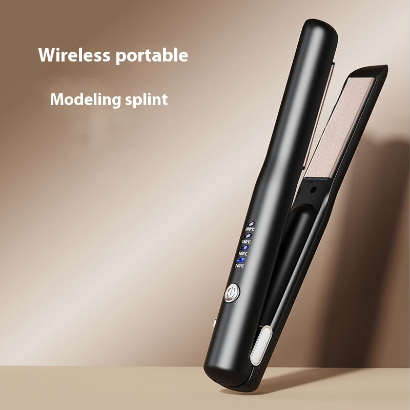 Mini Wireless Hair Straightener & Curler – Rechargeable, Compact & Travel-Ready