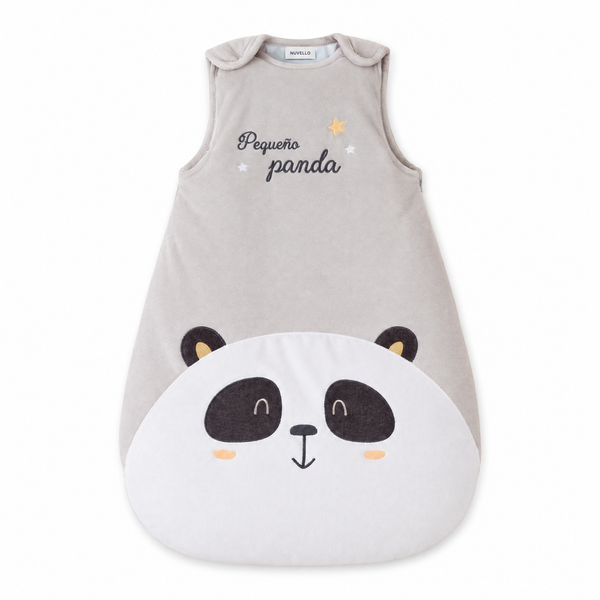 Saco de Dormir Bebé – Pequeño Panda Gris