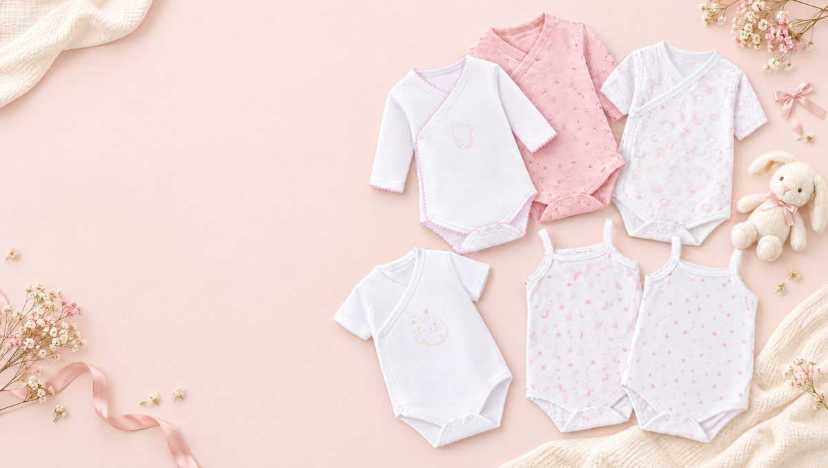 Bodies divertidos para bebé niña Nuvello