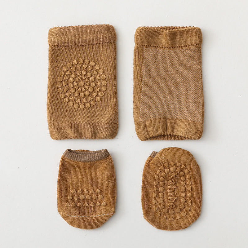 NUVELLO CrawlSafe – Calcetines Antideslizantes para Gateo