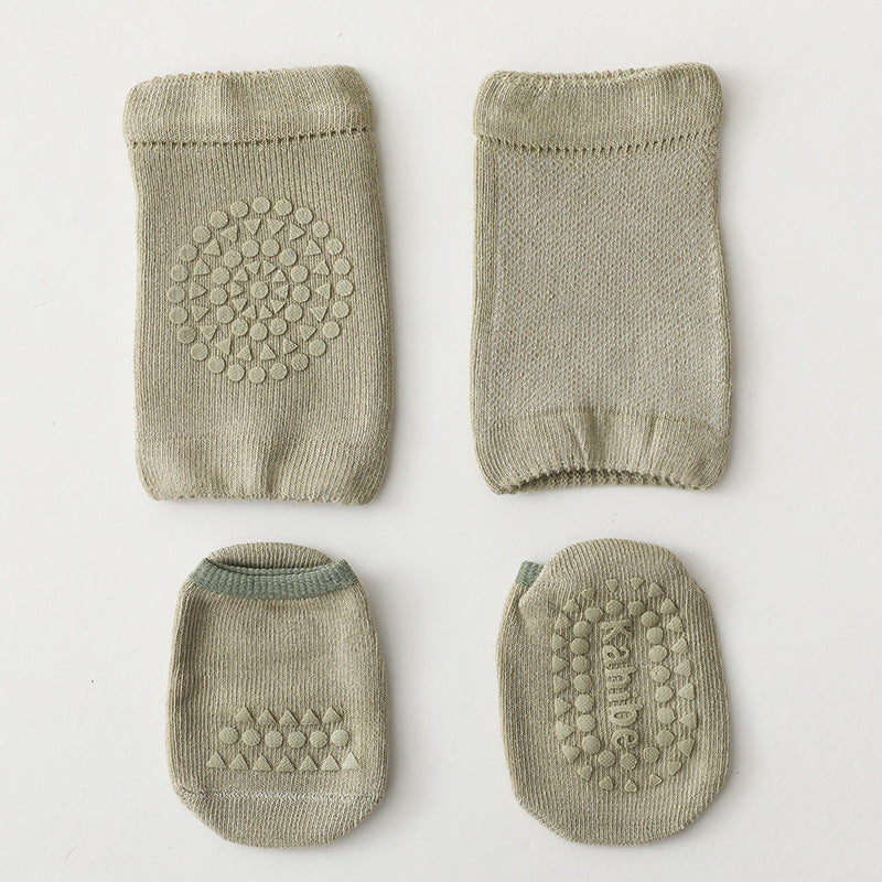 NUVELLO CrawlSafe – Calcetines Antideslizantes para Gateo