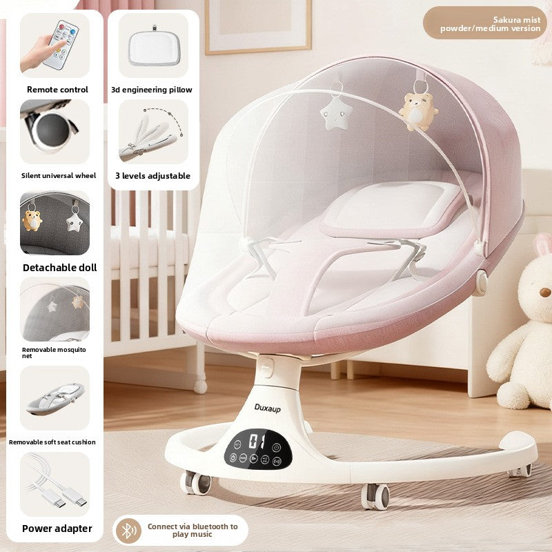 NUVELLO RockSleep – Mecedora Eléctrica Multifuncional para Bebé