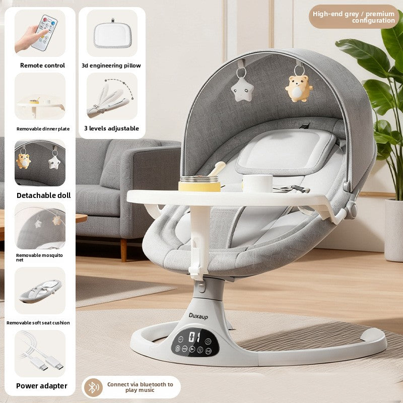NUVELLO RockSleep – Mecedora Eléctrica Multifuncional para Bebé