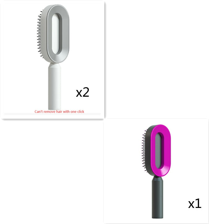 Nuvello Self-Cleaning Hair Brush