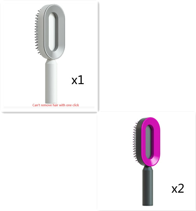 Nuvello Self-Cleaning Hair Brush