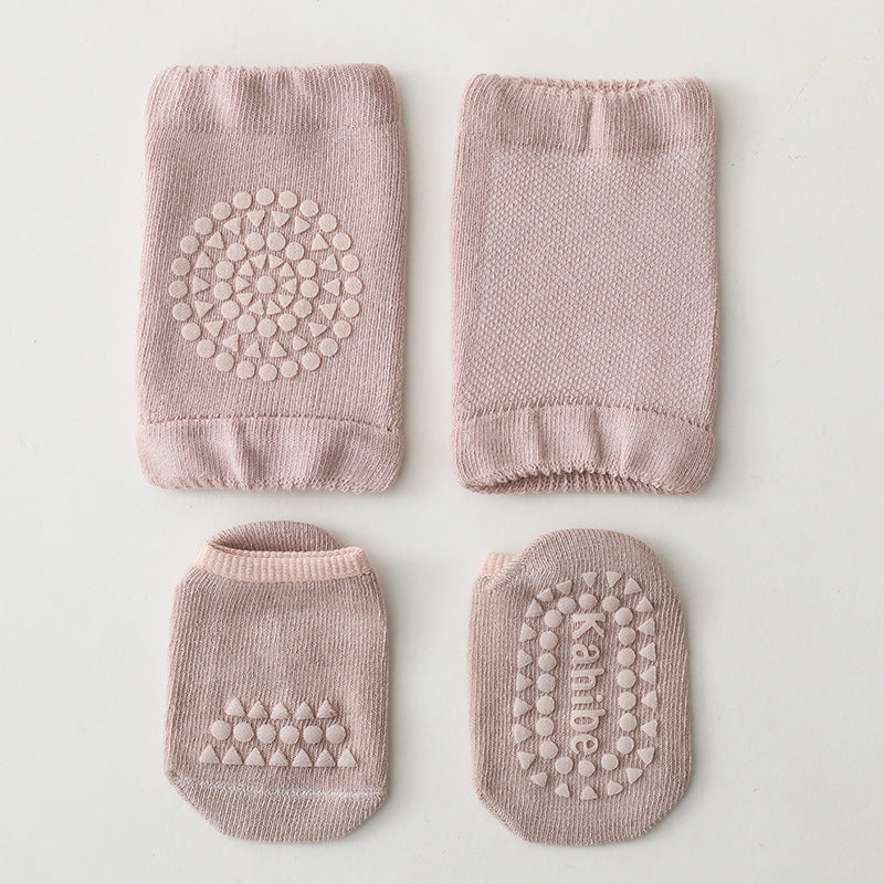 NUVELLO CrawlSafe – Calcetines Antideslizantes para Gateo