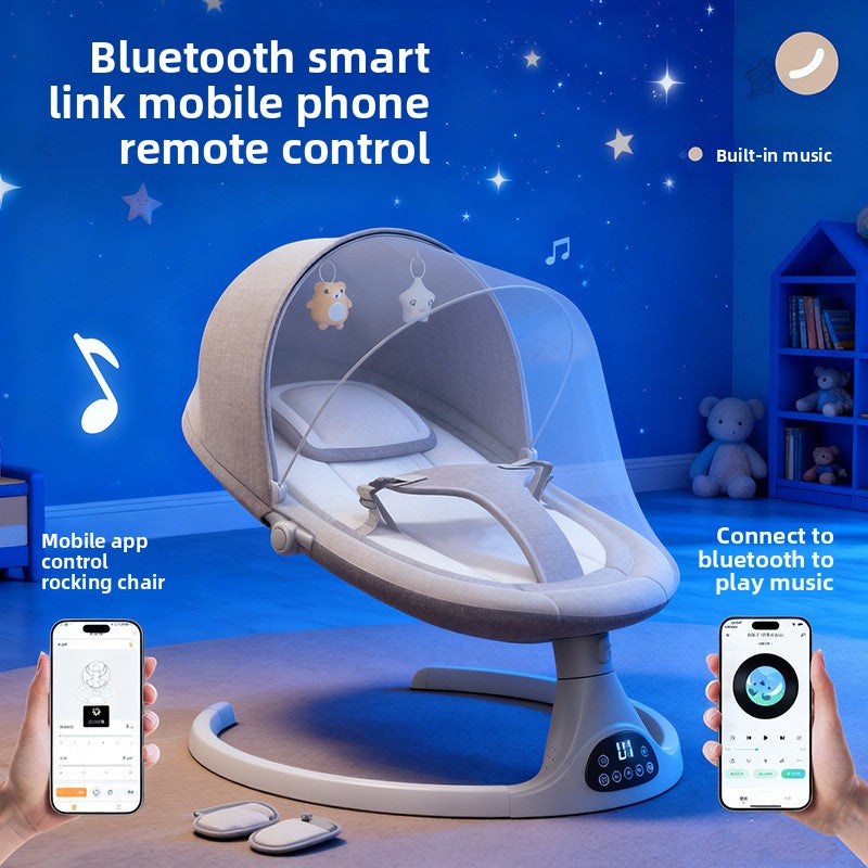 NUVELLO RockSleep – Mecedora Eléctrica Multifuncional para Bebé