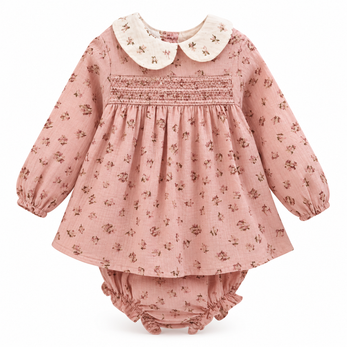 Vestido de Bebé Niña – Rosa