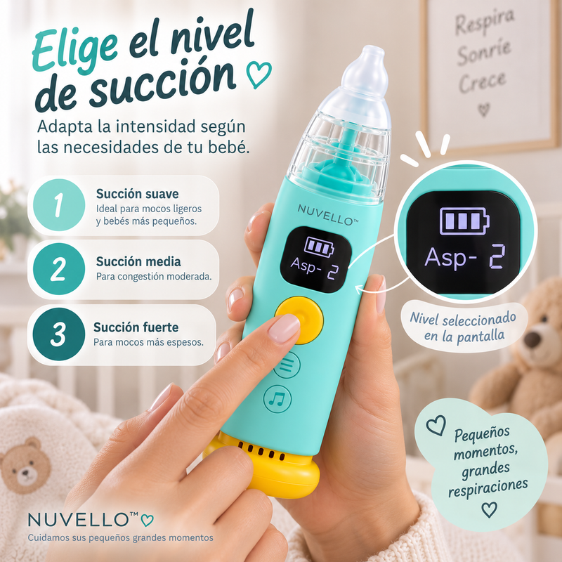 Elige el nivel de succión