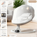 NUVELLO RockSleep – Mecedora Eléctrica Multifuncional para Bebé