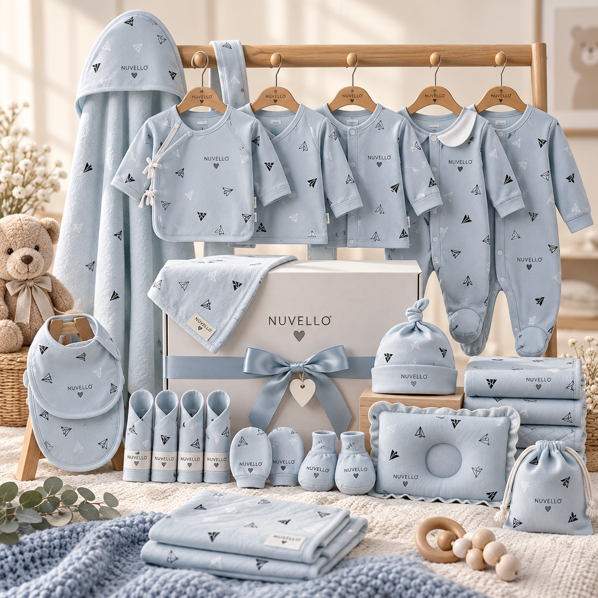 NUVELLO Baby Essentials — Ajuar Completo para Recién Nacido
