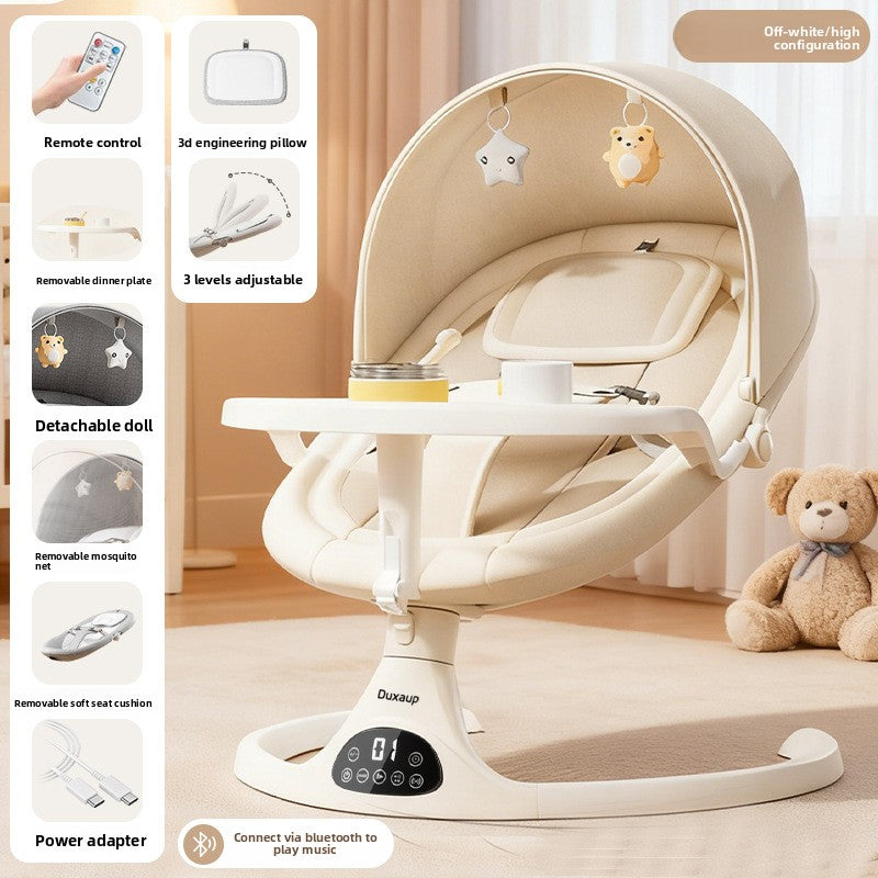 NUVELLO RockSleep – Mecedora Eléctrica Multifuncional para Bebé