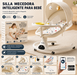 NUVELLO RockSleep – Mecedora Eléctrica Multifuncional para Bebé