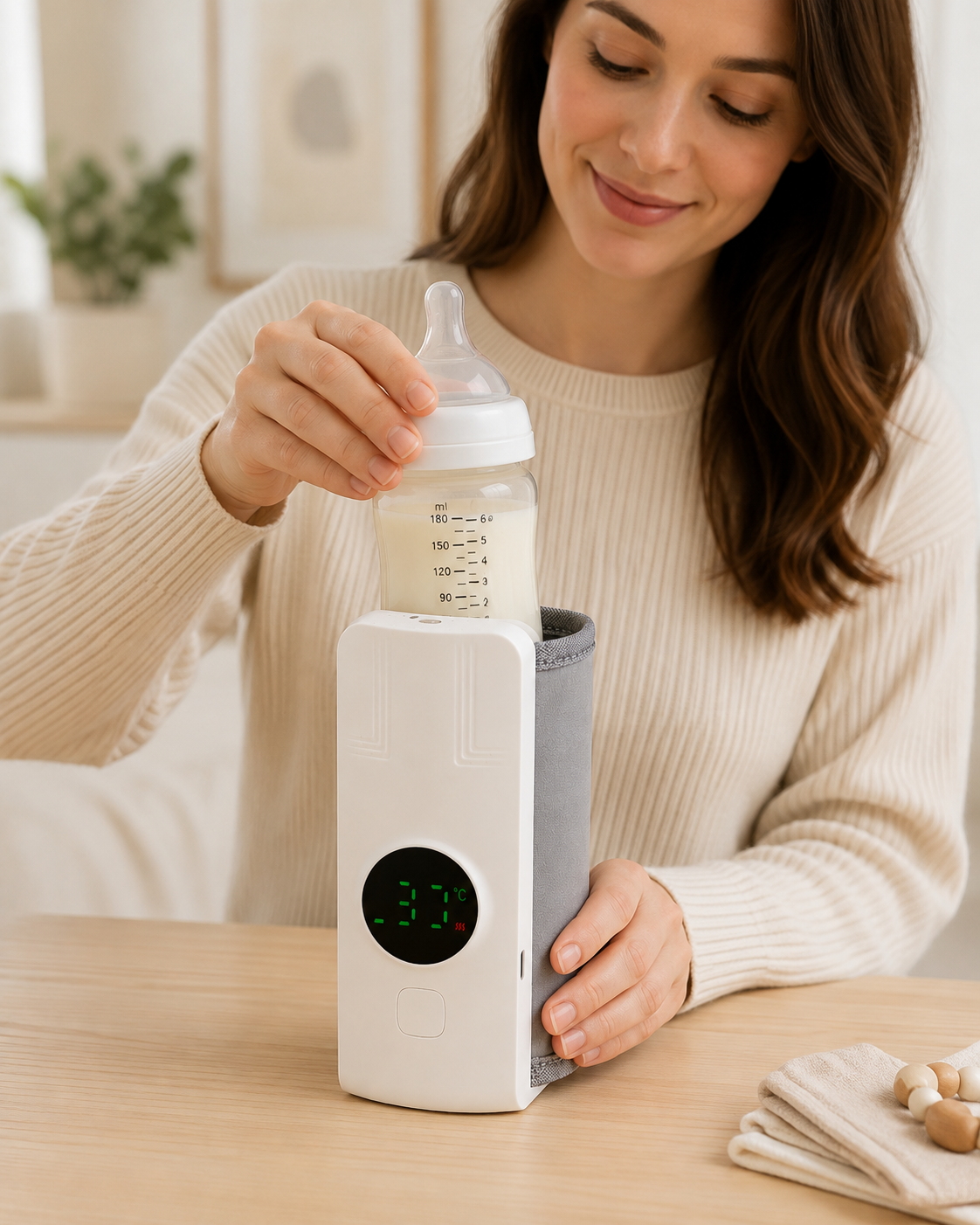 NUVELLO WarmBottle – Calentador de Biberones Inalámbrico
