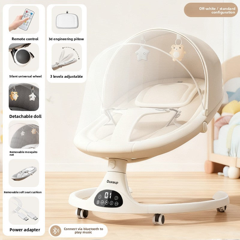 NUVELLO RockSleep – Mecedora Eléctrica Multifuncional para Bebé