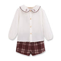 Conjunto de Bebé de Bebé Niño – Granate