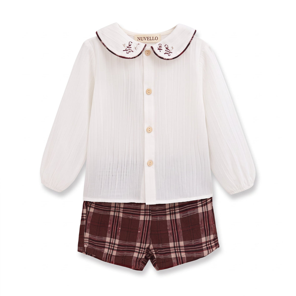 Conjunto de Bebé de Bebé Niño – Granate
