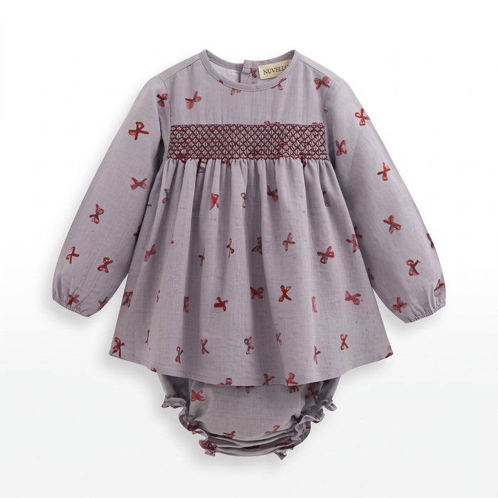Vestido de Bebé Niña – Gris