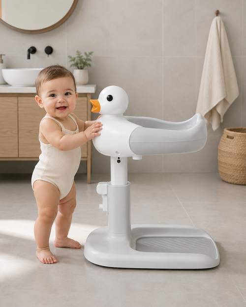 Nuvello SafeBath – Non-Slip Bath Stool for Standing Babies