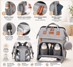 NUVELLO MommyBag – Mochila Multifuncional con Cuna Portátil
