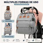 NUVELLO MommyBag – Mochila Multifuncional con Cuna Portátil