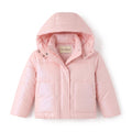Abrigo con Capucha Acolchado de Niña – Rosa