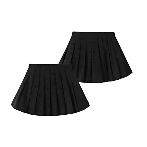 Falda Micropana de Niña – Negro