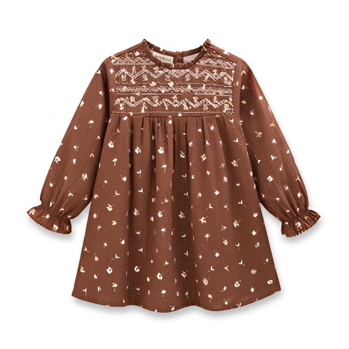Vestido de Niña – Marrón
