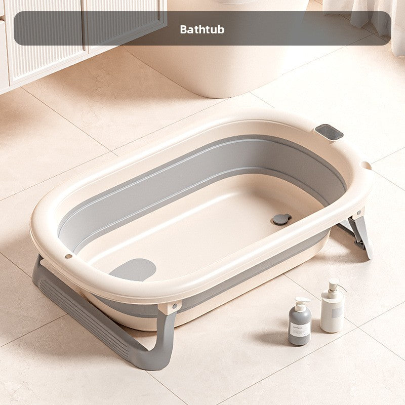 Nuvello bath tub with the triangular bath net accessory for newborns