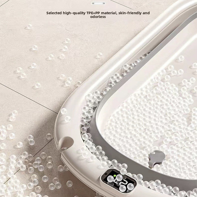 Nuvello foldable baby bath tub in Volcanic Gray
