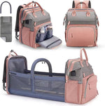 NUVELLO MommyBag – Mochila Multifuncional con Cuna Portátil