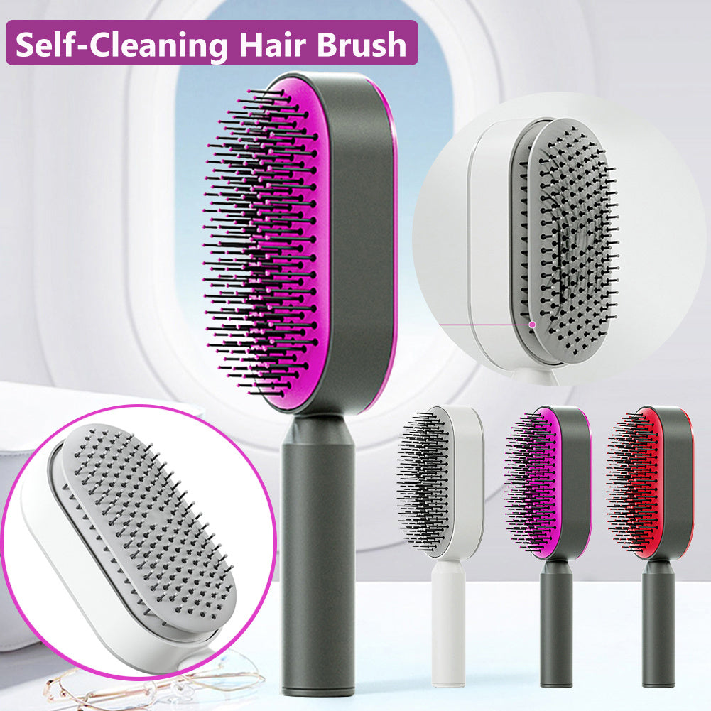 Nuvello Self-Cleaning Hair Brush