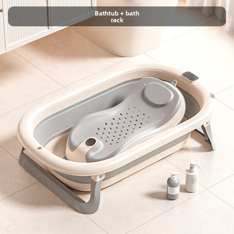 Non-slip base detail on the Nuvello foldable bath tub