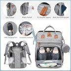 NUVELLO MommyBag – Mochila Multifuncional con Cuna Portátil