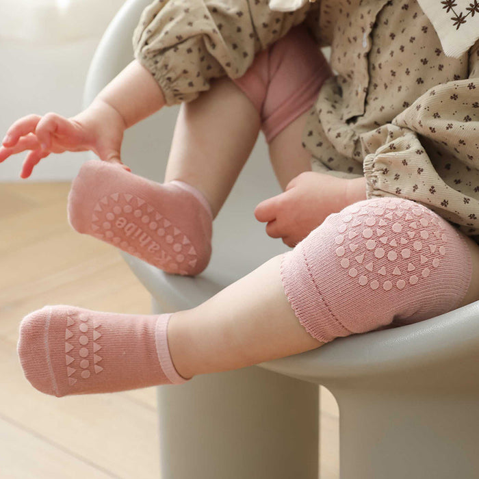NUVELLO CrawlSafe – Calcetines Antideslizantes para Gateo