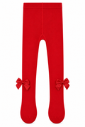 Leotardo Liso con Lazos Niña – Rojo