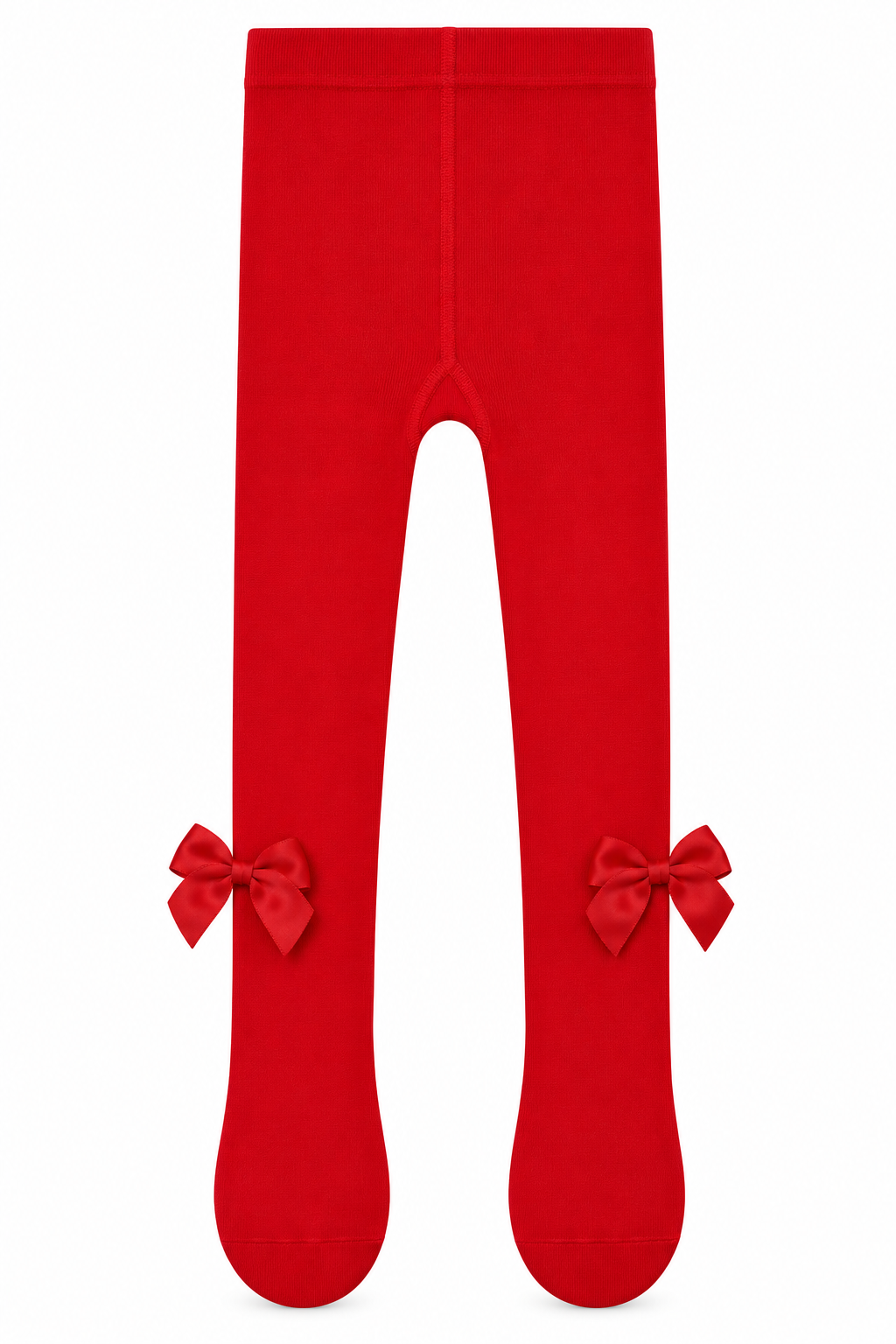 Leotardo Liso con Lazos Niña – Rojo