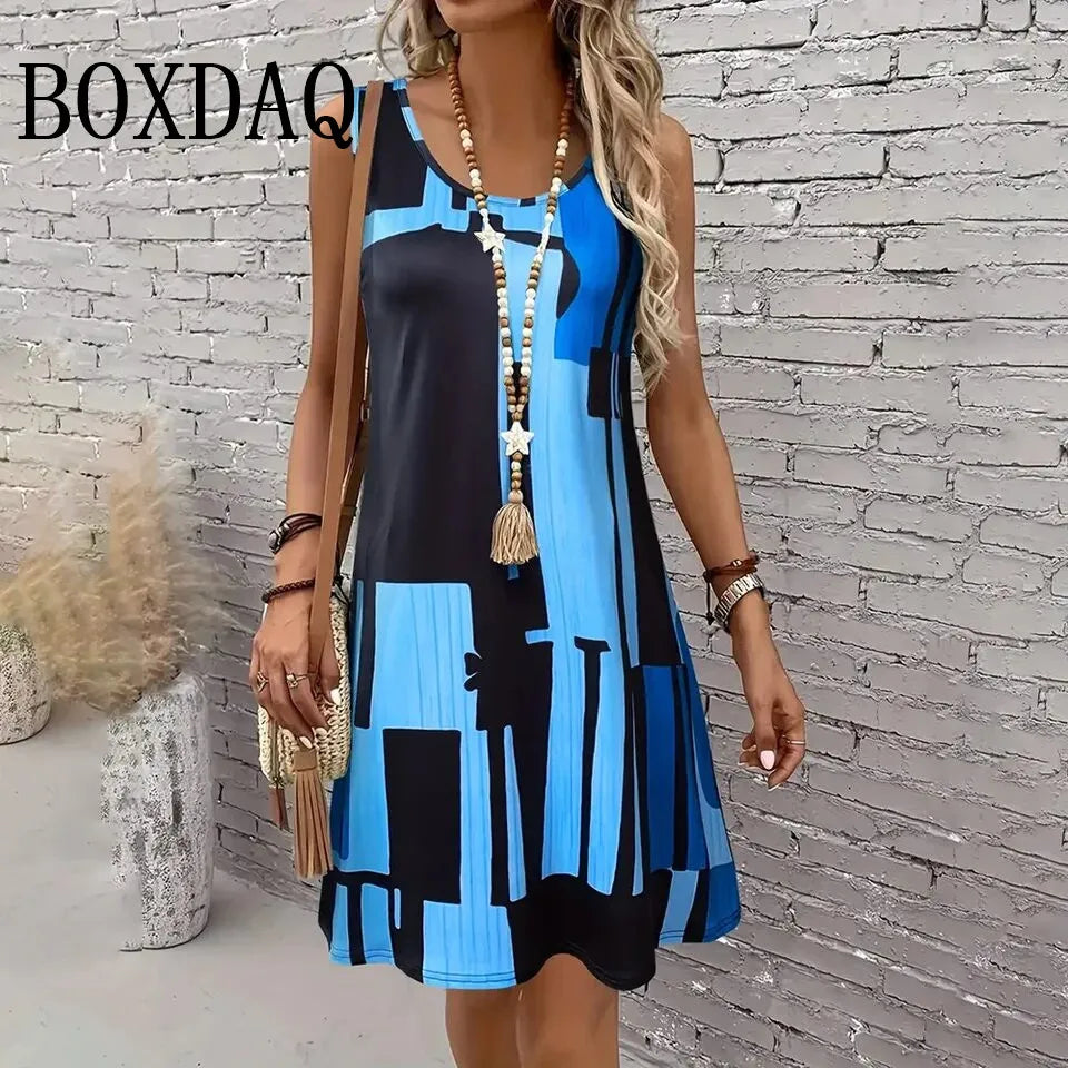 Radiance Stripe Gradient Mini Dress