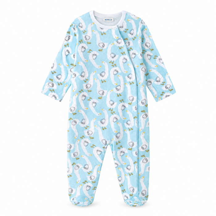 Pijama Algodón Bebé Niño – Patitos Azul Turquesa