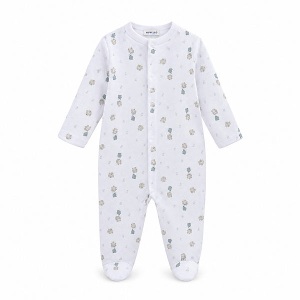 Pijama Algodón Bebé Niño – Globos Blanco
