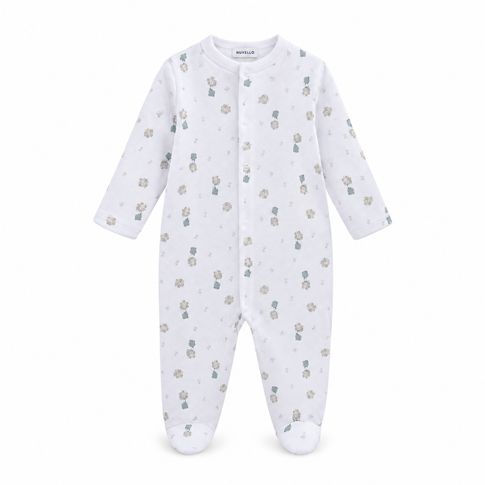 Pijama Algodón Bebé Niño – Globos Blanco