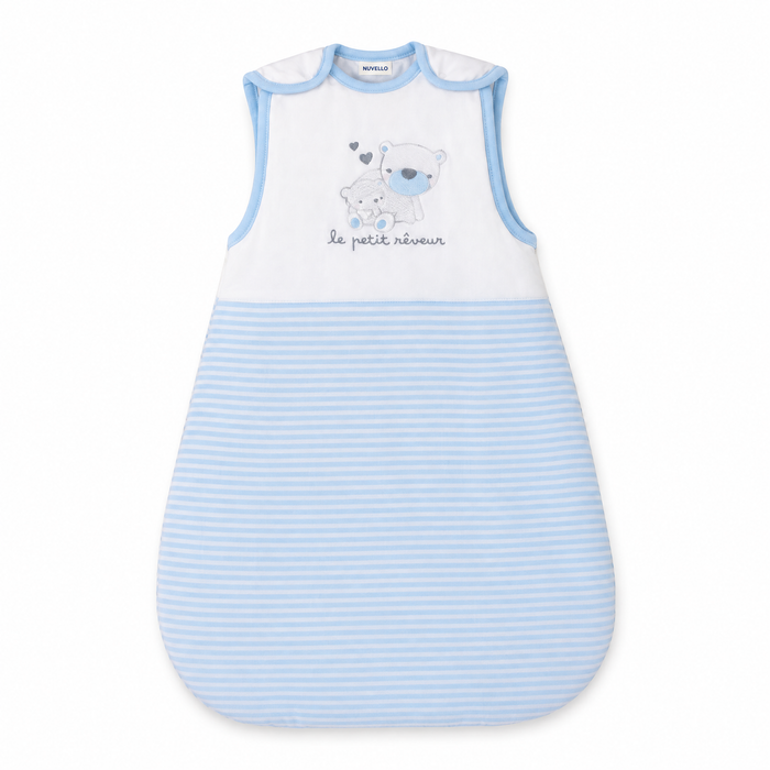 Saco de Dormir Bebé – Ositos Rayas Azul