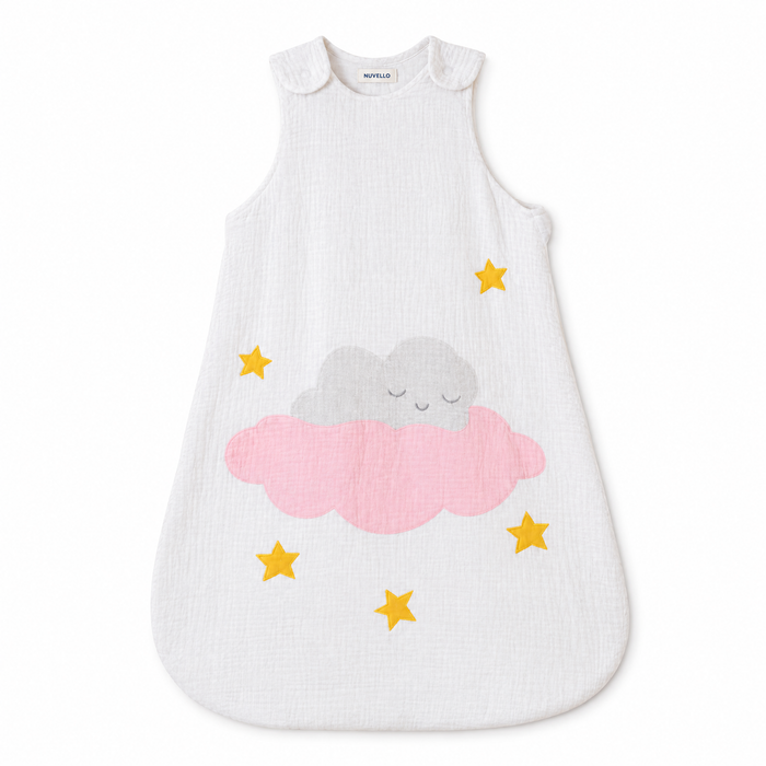 Saco de Dormir Muselina Bebé – Conejito en la Nube